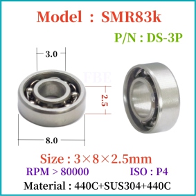 SMR83k dental bearing