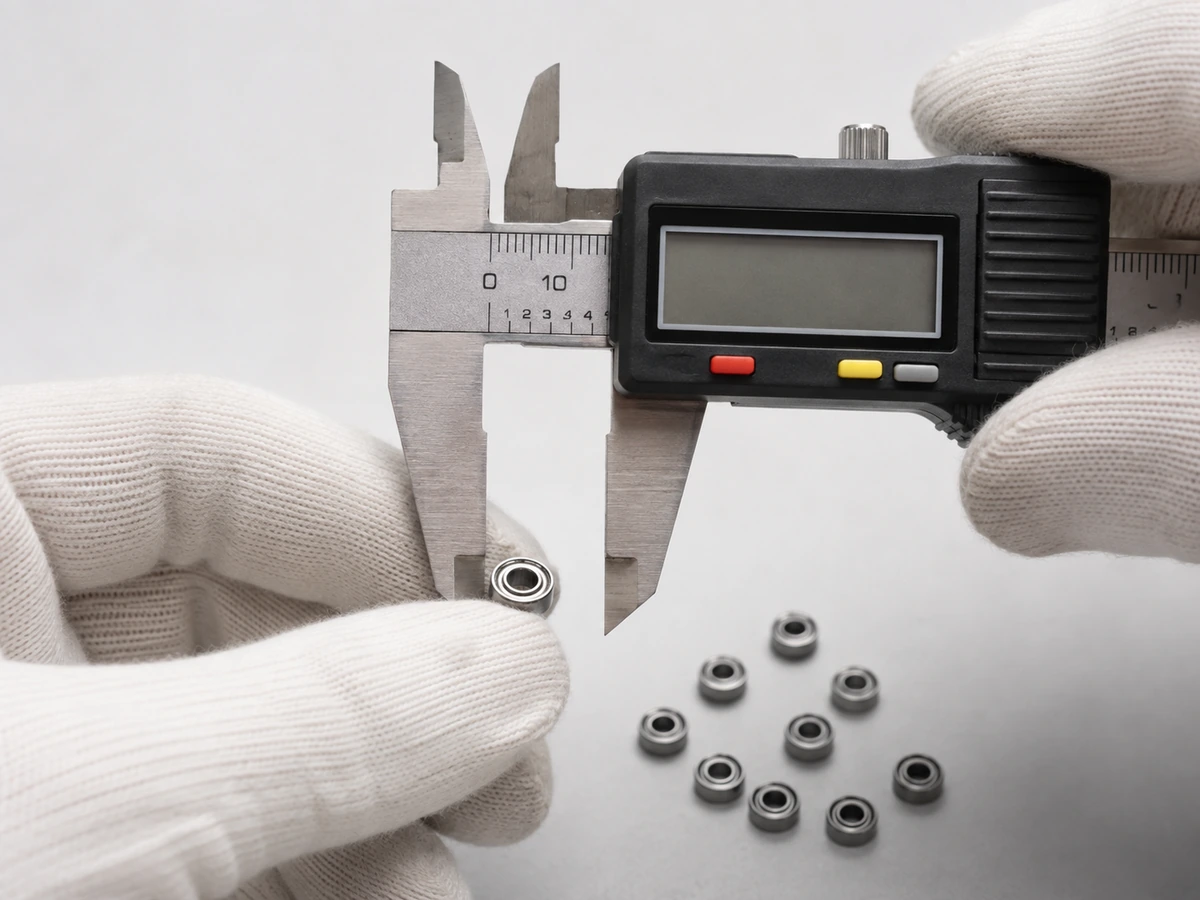 Precision measurement of dental handpiece bearing dimensions