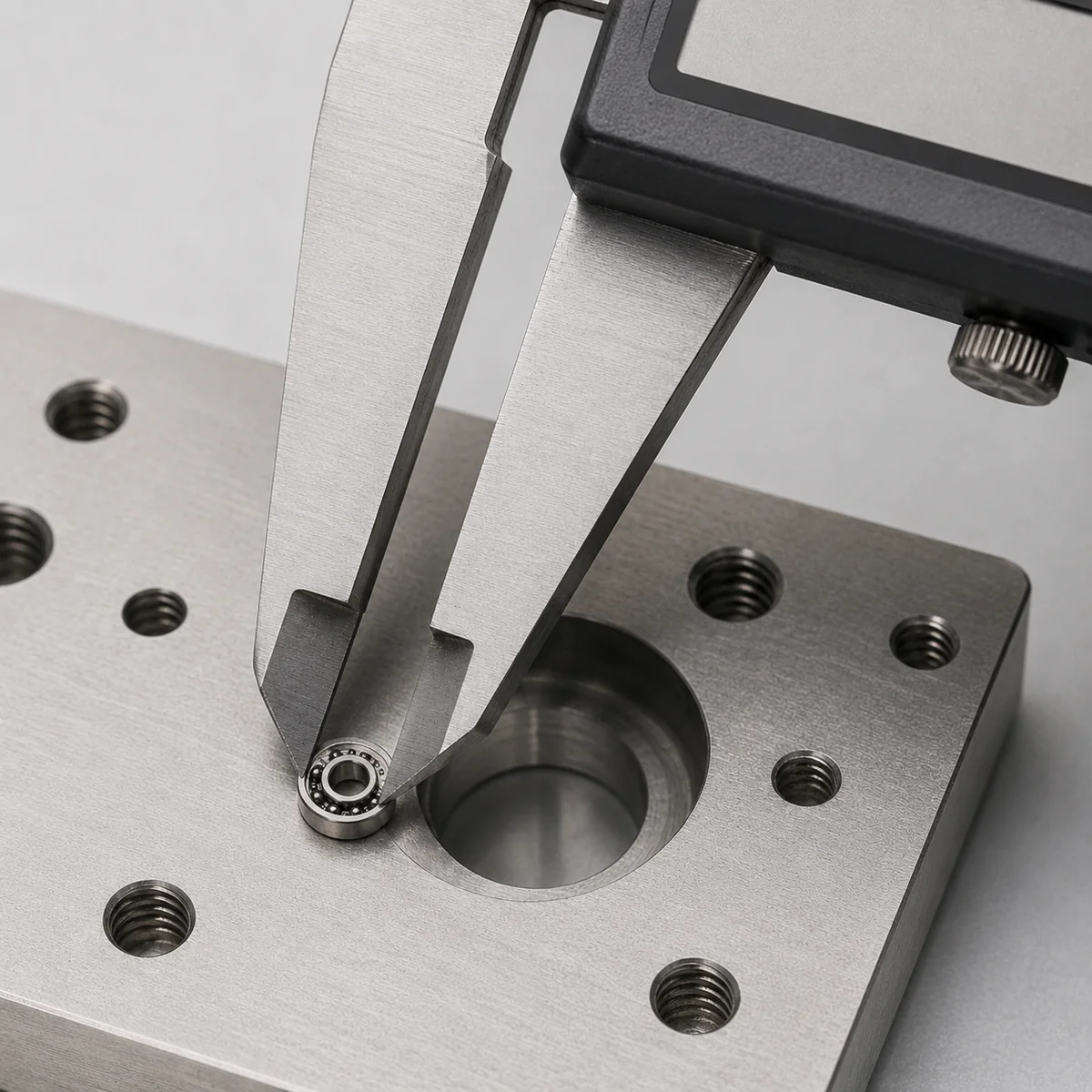 Generic dimensional inspection example for a miniature bearing