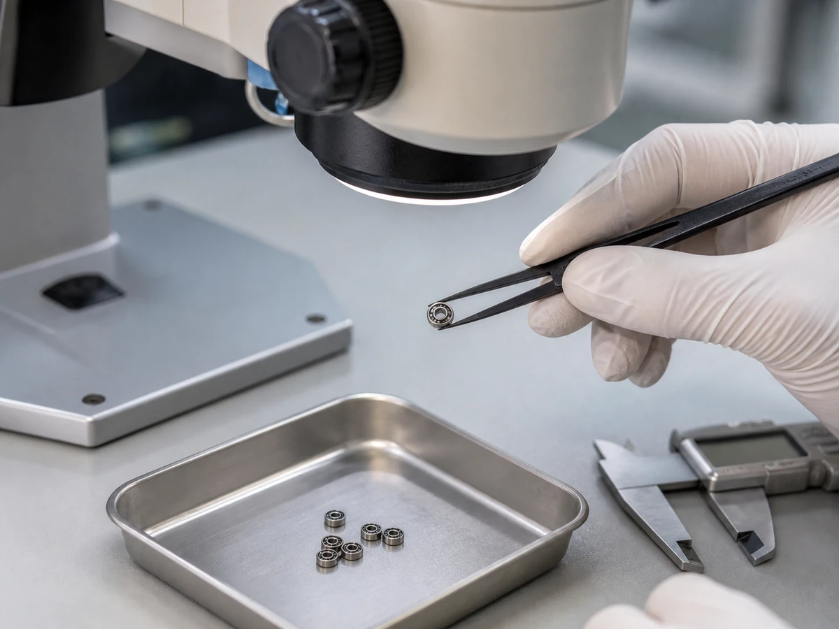 Dental bearing noise and vibration inspection